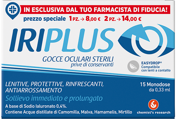 Iriplus gocce oculari sterili monodose