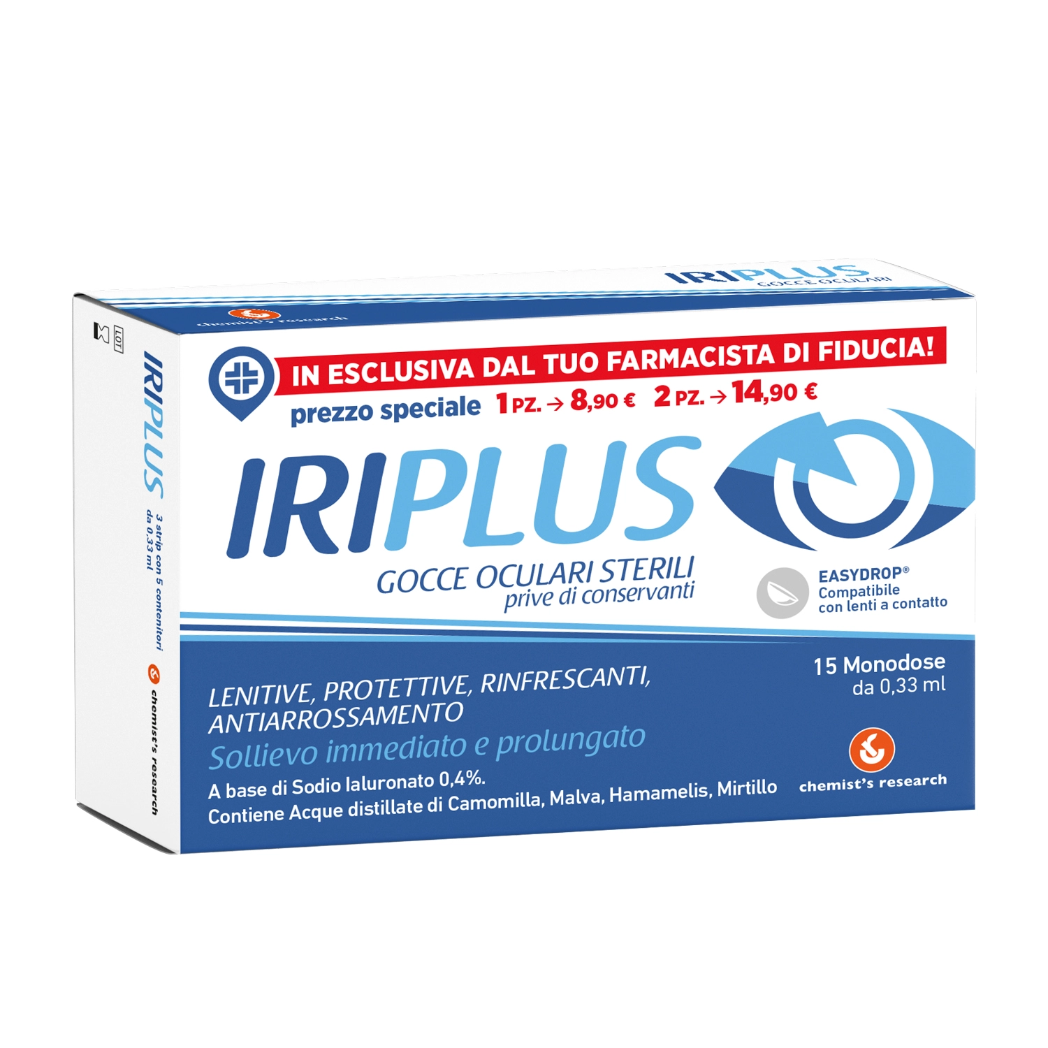 Iriplus Gocce Oculari Sterili Monodose